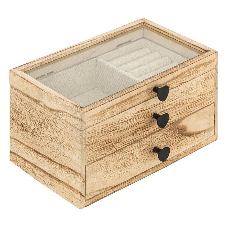 Atmosphera, drewniana szkatułka na biżuterię, Inuit