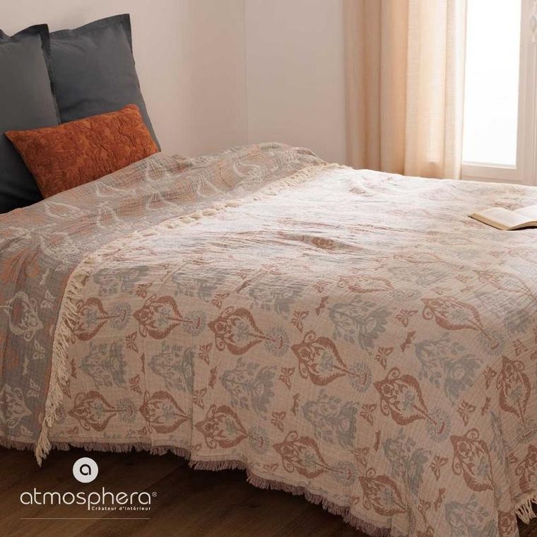 Atmosphera, duża muślinowa narzuta, Inuit, 240-260 cm