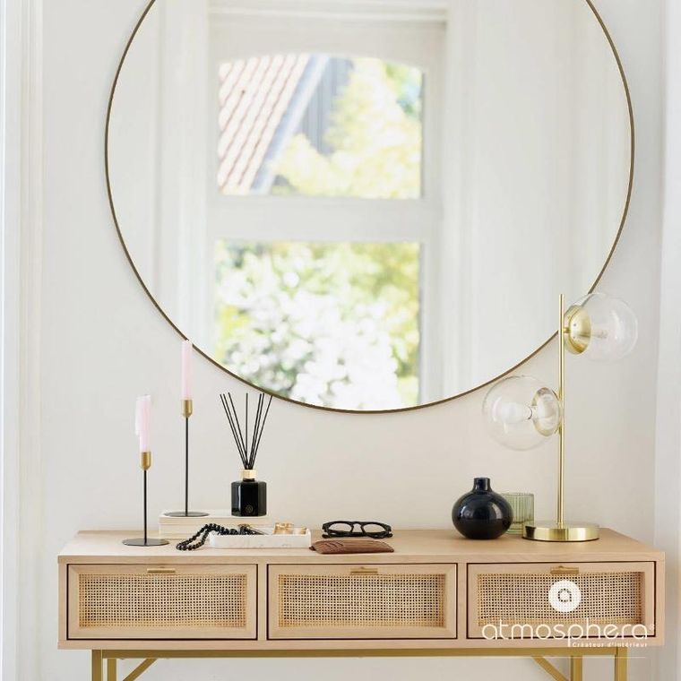 Atmosphera, duże, okrągłe lustro Alice, Ø 100 cm