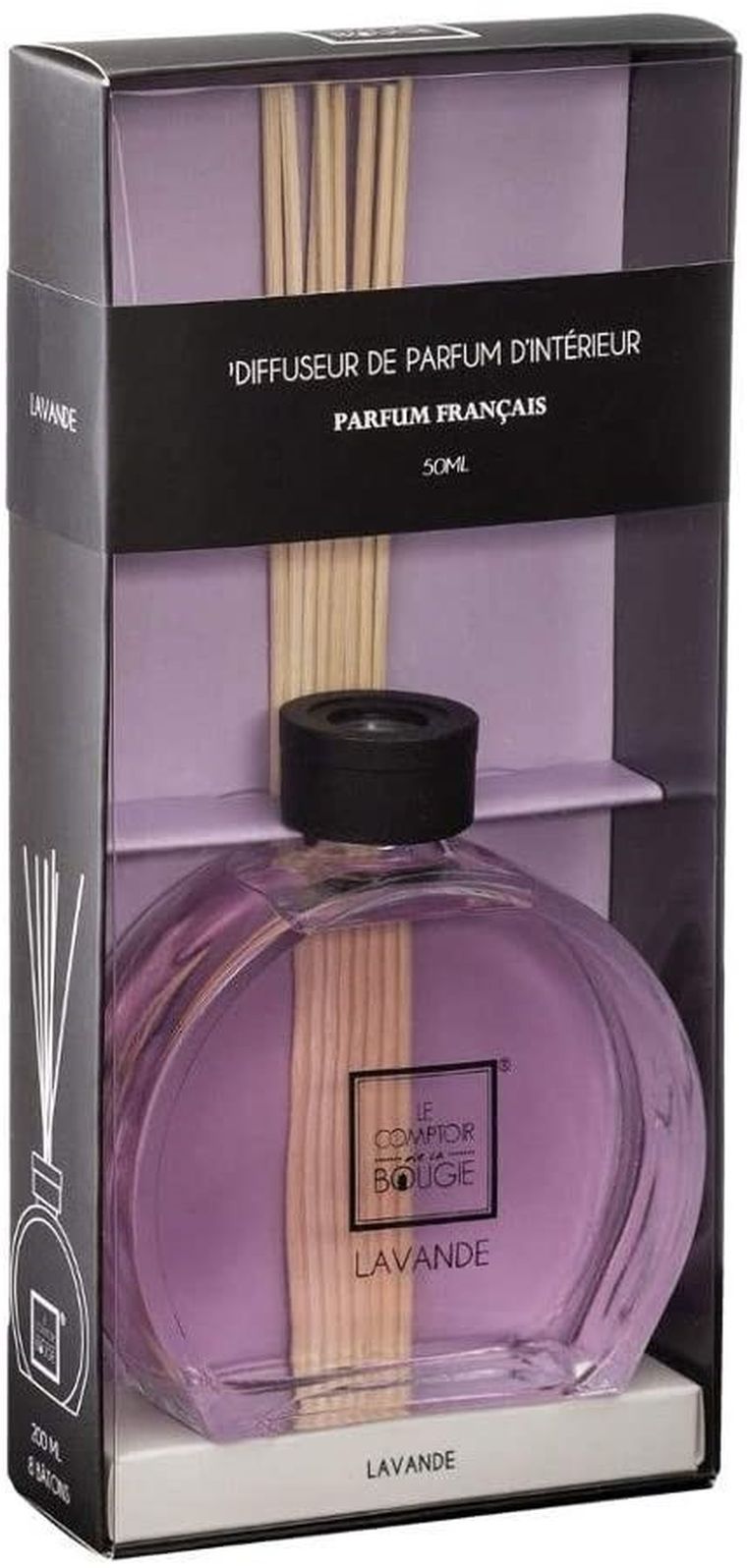 Atmosphera, dyfuzor zapachowy z patyczkami, Haly, lawenda, 50 ml