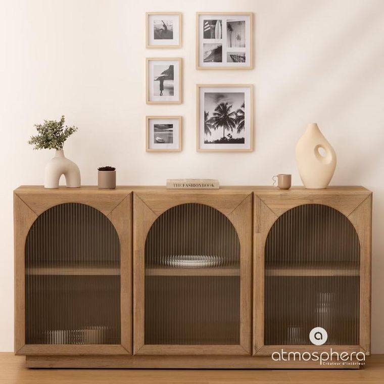 Atmosphera, Erin, zestaw ramek na zdjęcia, kolor dębowy, 5 ramek różnej wielkości