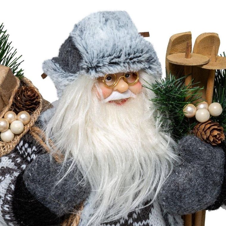 Atmosphera, figurka Mikołaja z nartami