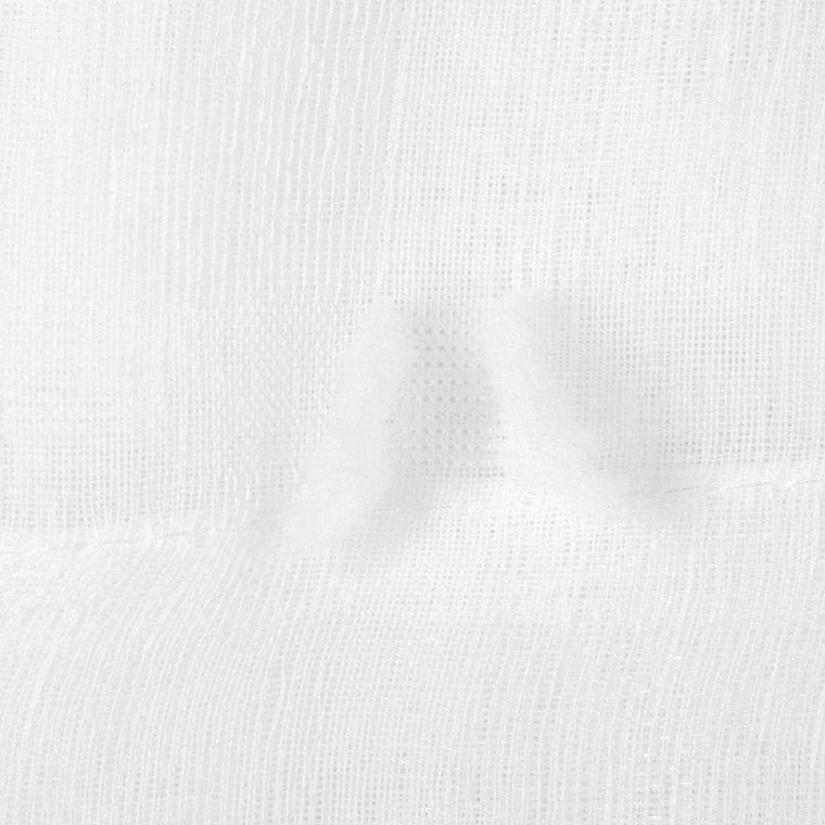 Atmosphera, firana gotowa na przelotkach, 140-240 cm, biała z kropeczkami