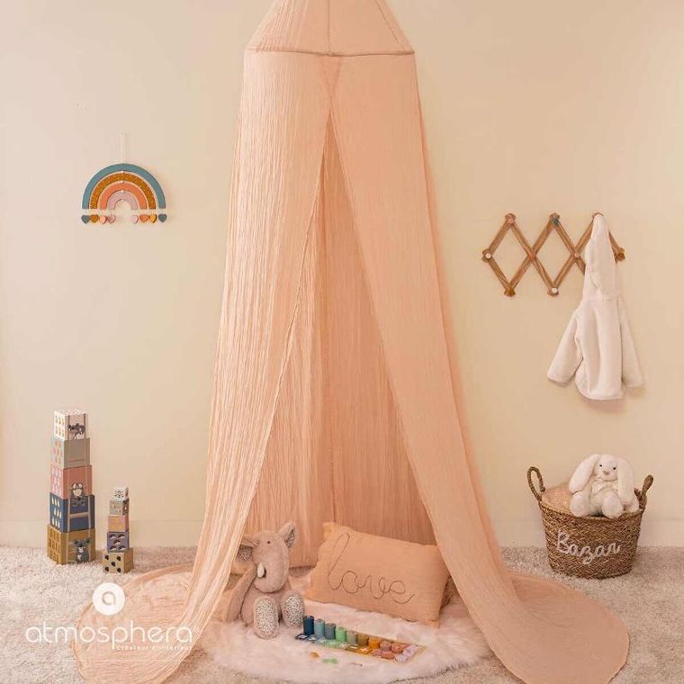 Atmosphera for kids, baldachim do łóżeczka canopy, muślinowa bawełna, wys. 350 cm