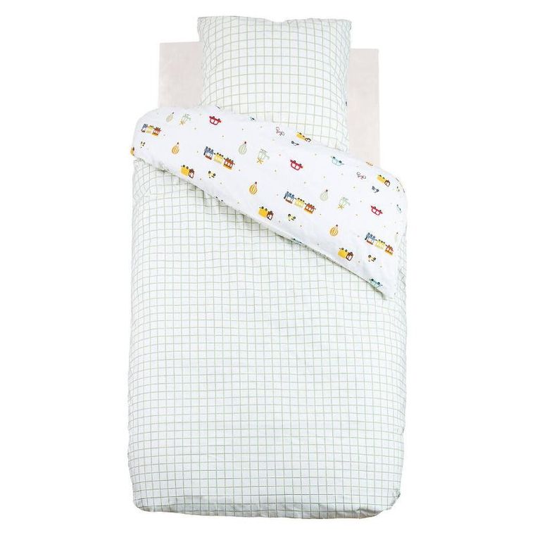 Atmosphera for Kids, Car, 2-częściowy komplet pościeli, dwustonny, bawełniany, 140-200 cm