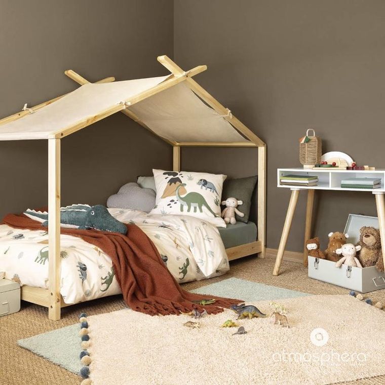 Atmosphera for kids, jednolity dywanik z juty i poliestru, 100-150 cm