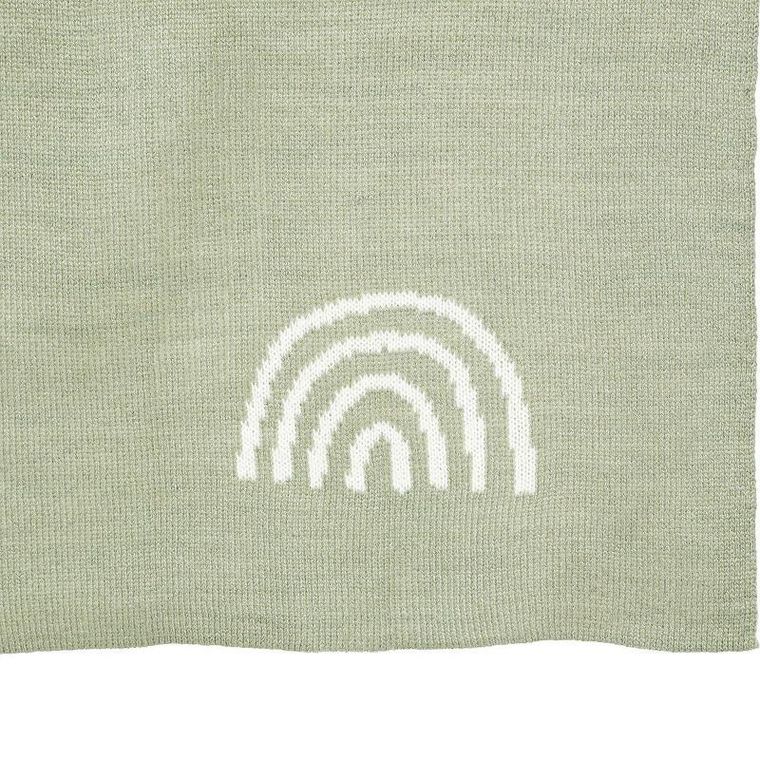 Atmosphera for kids, kocyk dziecięcy, wzór tęczy, 100-80 cm