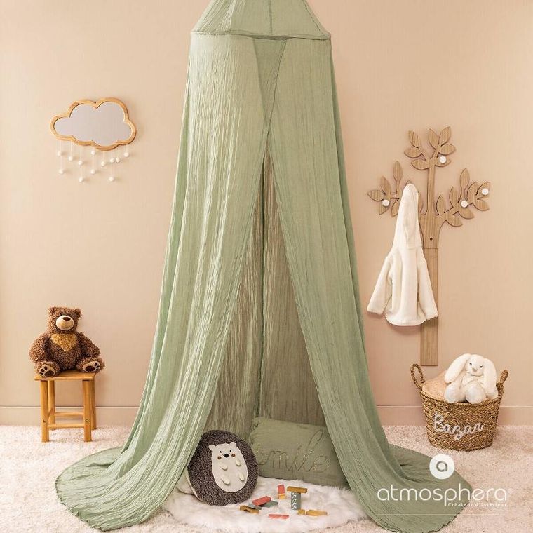 Atmosphera for kids, lustro chmurka z pomponami, 40-36 cm