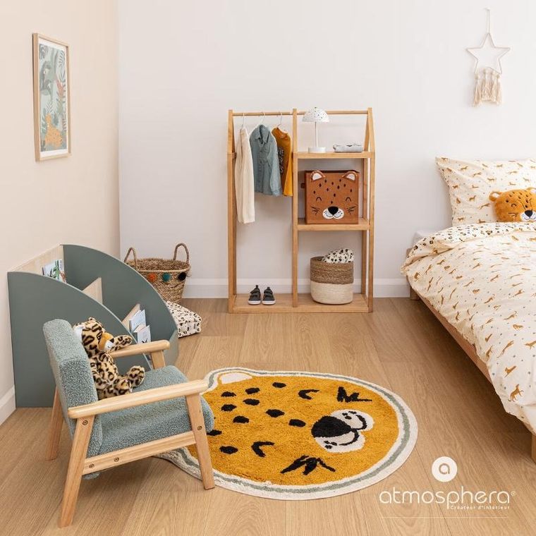 Atmosphera for kids, pościel bawełniana, leopard, 140-200 cm