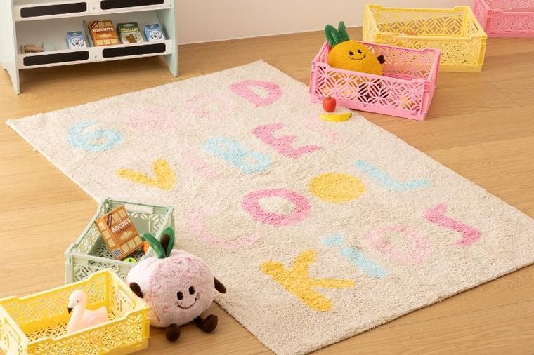 Atmosphera for kids, Vibe, dywan do pokoju dziecięcego, tuftowana bawełna, 100-150 cm