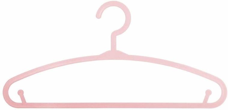 Atmosphera for kids, wieszaki na ubrania, 6 szt., różowe