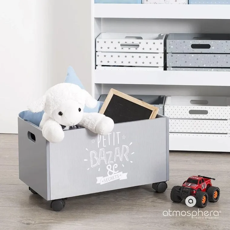 Atmosphera for kids, wózek, kufer na zabawki, 48-30-28 cm