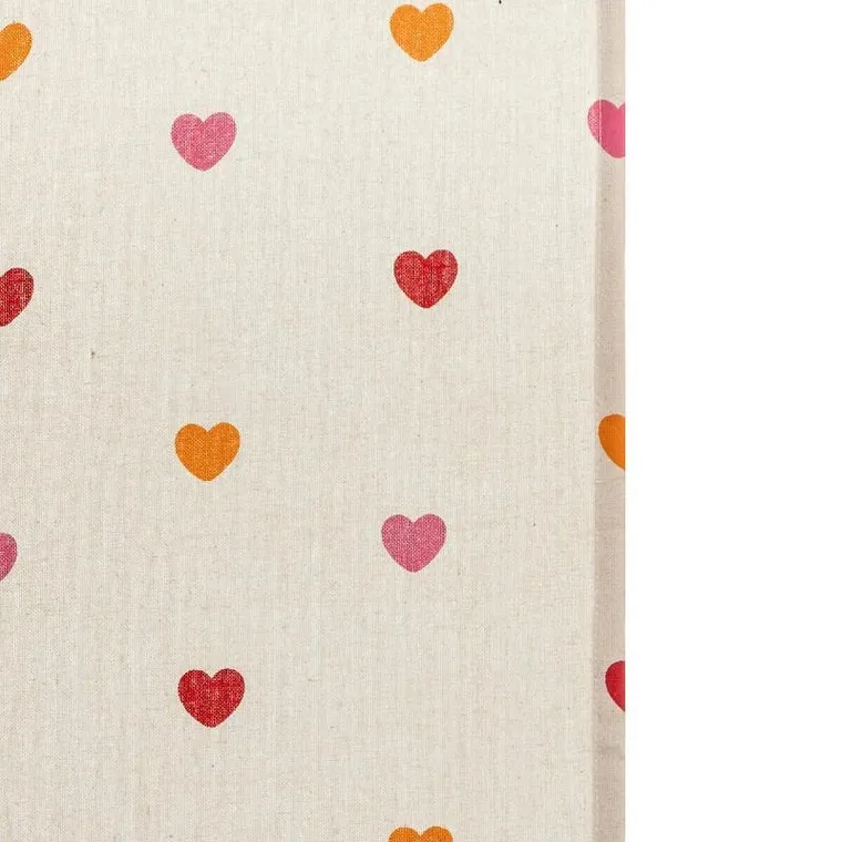 Atmosphera for kids, zasłona do pokoju dziecka, amour w serduszka, 140-260 cm
