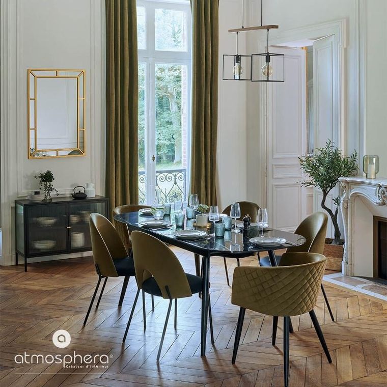 Atmosphera, fotel welurowy, Marlo, glamour