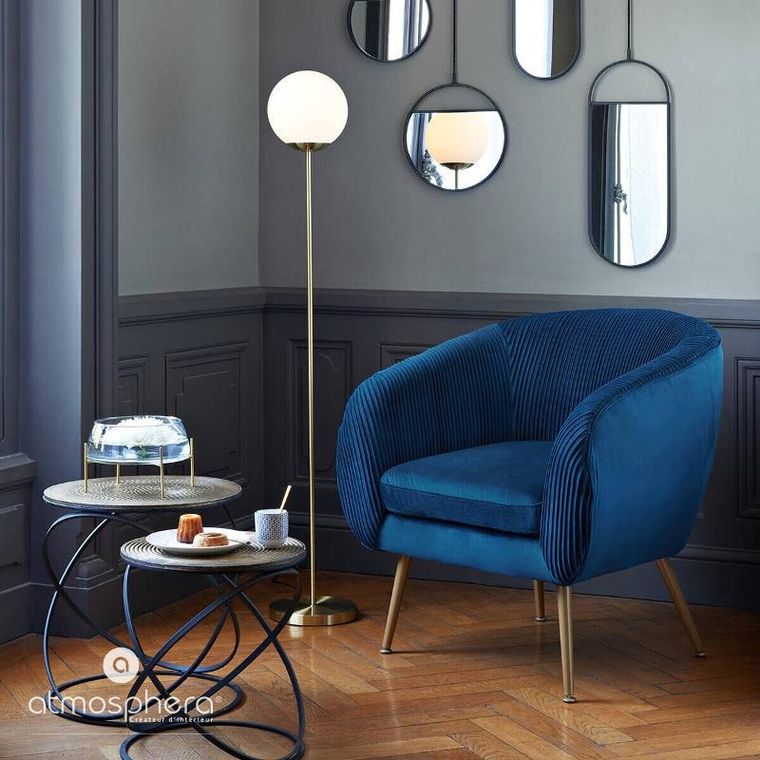 Atmosphera, fotel welurowy, Solaro