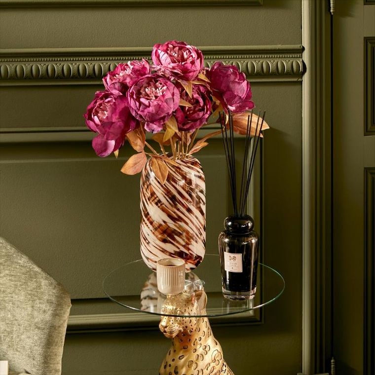 Atmosphera, Fria, sztuczny bukiet, 5 piwonii, wys. 53 cm