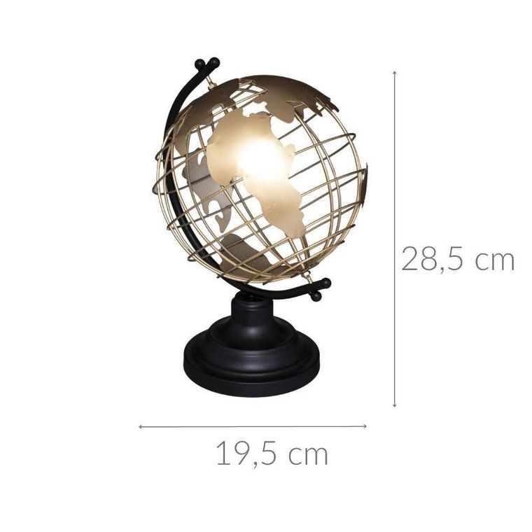 Atmosphera, globus ozdobny z metalu
