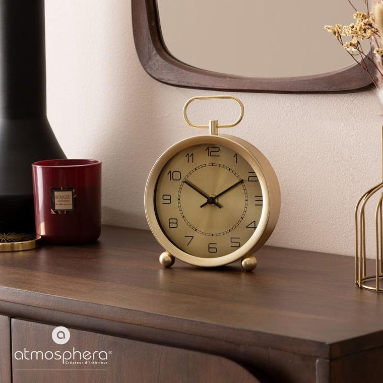 Atmosphera, Irina, budzik w stylu kieszonkowym, średnica 15 cm