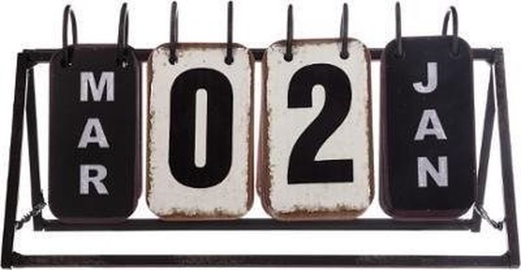 Atmosphera, kalendarz ozdobny z metalu