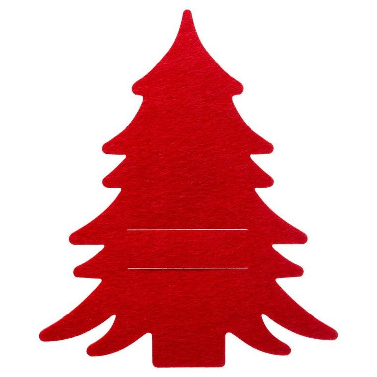 Atmosphera, kieszeń na sztućce w kształcie choinki, 4 szt.