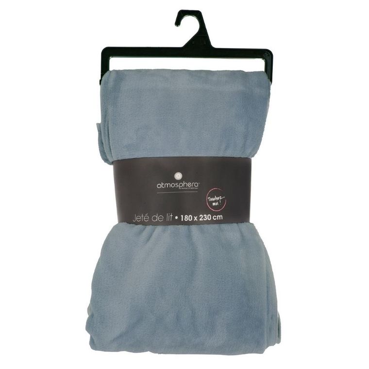 Atmosphera, koc polarowy, Uni, 180-230 cm, niebieski