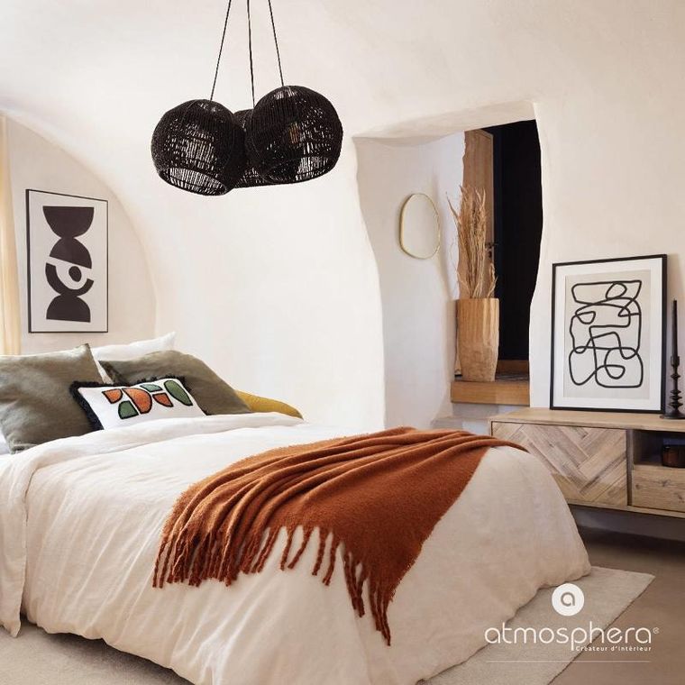 Atmosphera, koc z frędzlami, Kodi, 130-180 cm