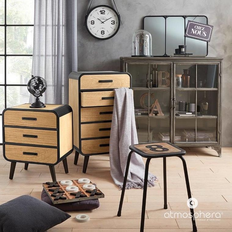 Atmosphera, Kółko i krzyżyk, gra z drewna, 35-35 cm