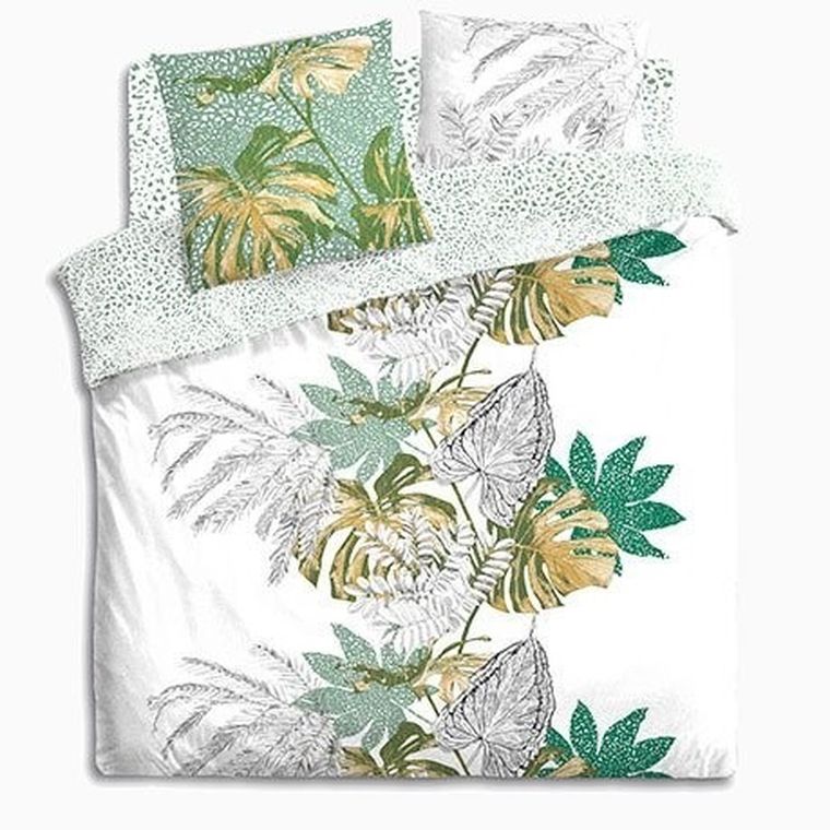 Atmosphera, komplet pościeli bawełnianej dla 2 osób, Monstera, 240-220 cm