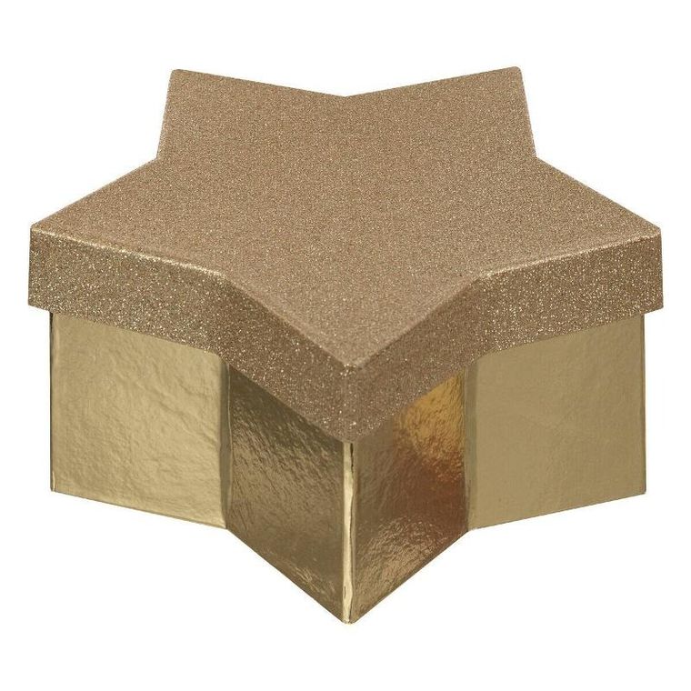 Atmosphera, komplet pudełek na prezenty w kształcie gwiazdy, 4 szt.