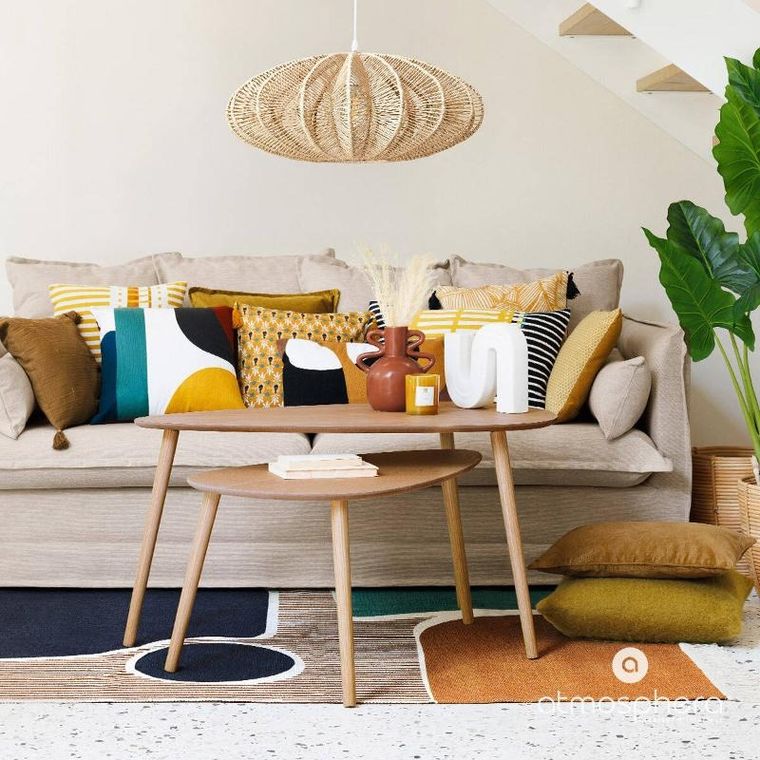 Atmosphera, komplet stolików kawowych, Mileo, łezka, 2 szt.