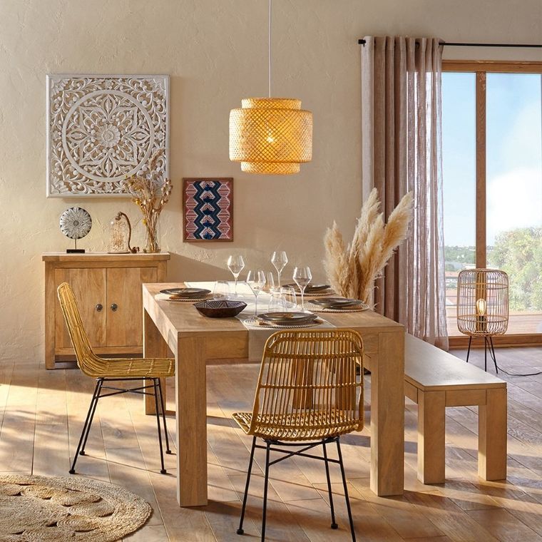 Atmosphera, krzesło do jadalni, Kubu, rattan, 88 cm