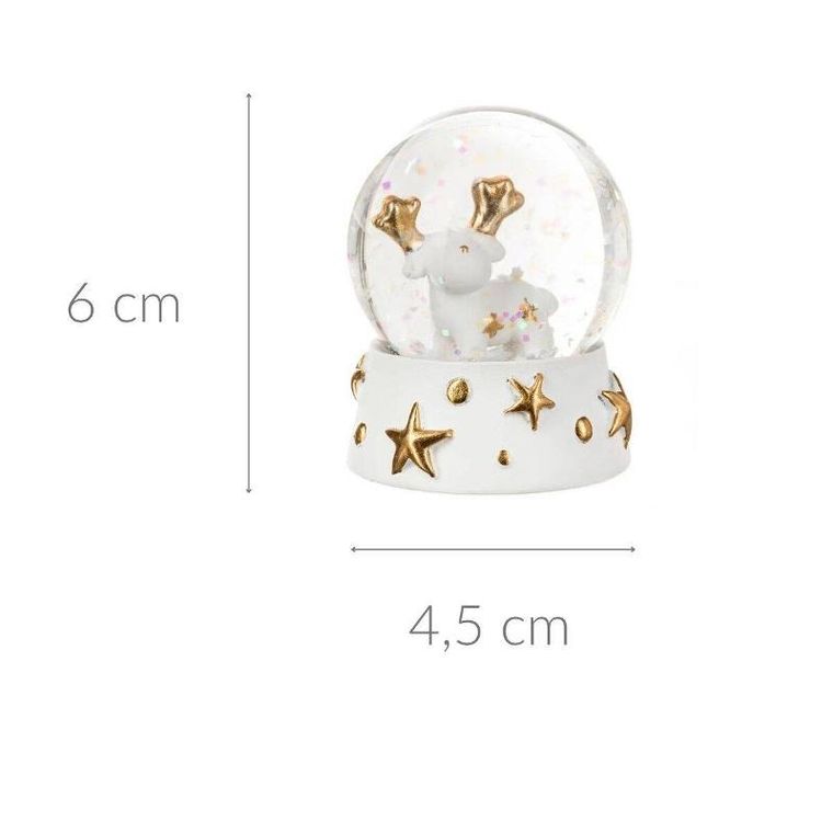 Atmosphera, kula śnieżna ze zwierzakiem, Ø 4.5 cm