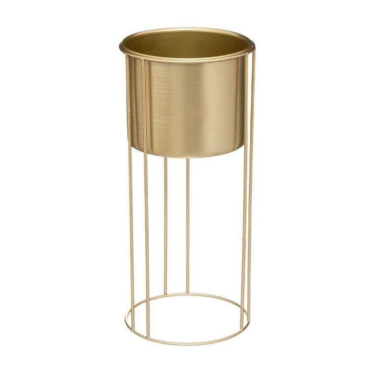 Atmosphera, kwietnik metalowy, stojący, 2 szt., 58 cm