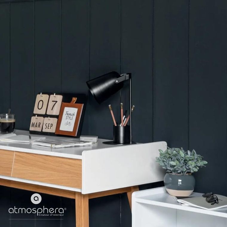 Atmosphera, lampa biurkowa elio metalowa konstrukcja, wys. 34 cm