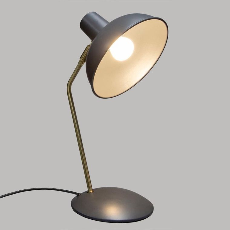 Atmosphera, lampa na biurko, Celia, 38 cm, czarna