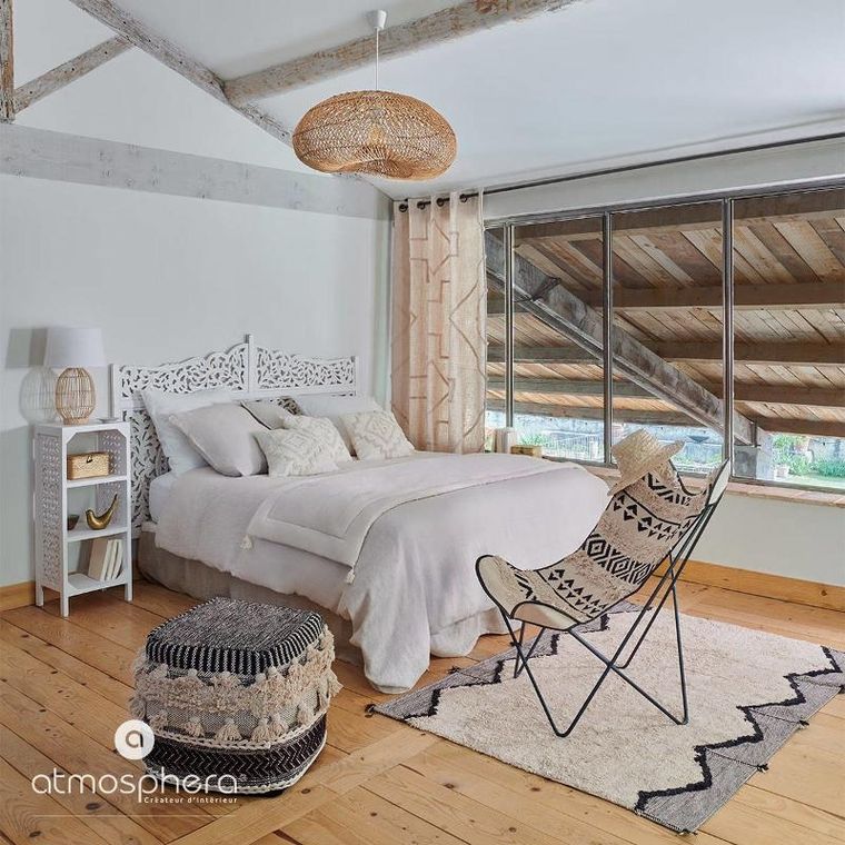 Atmosphera, lampa rattanowa, sufitowa, ø 68 cm