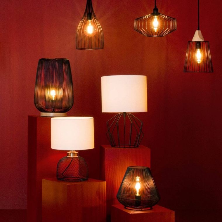 Atmosphera, lampa stołowa z białym kloszem, Emie