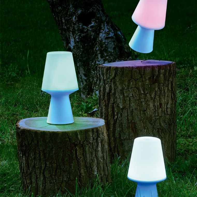 Atmosphera, lampa stołowa zmieniająca kolory, Wiza, 23 cm