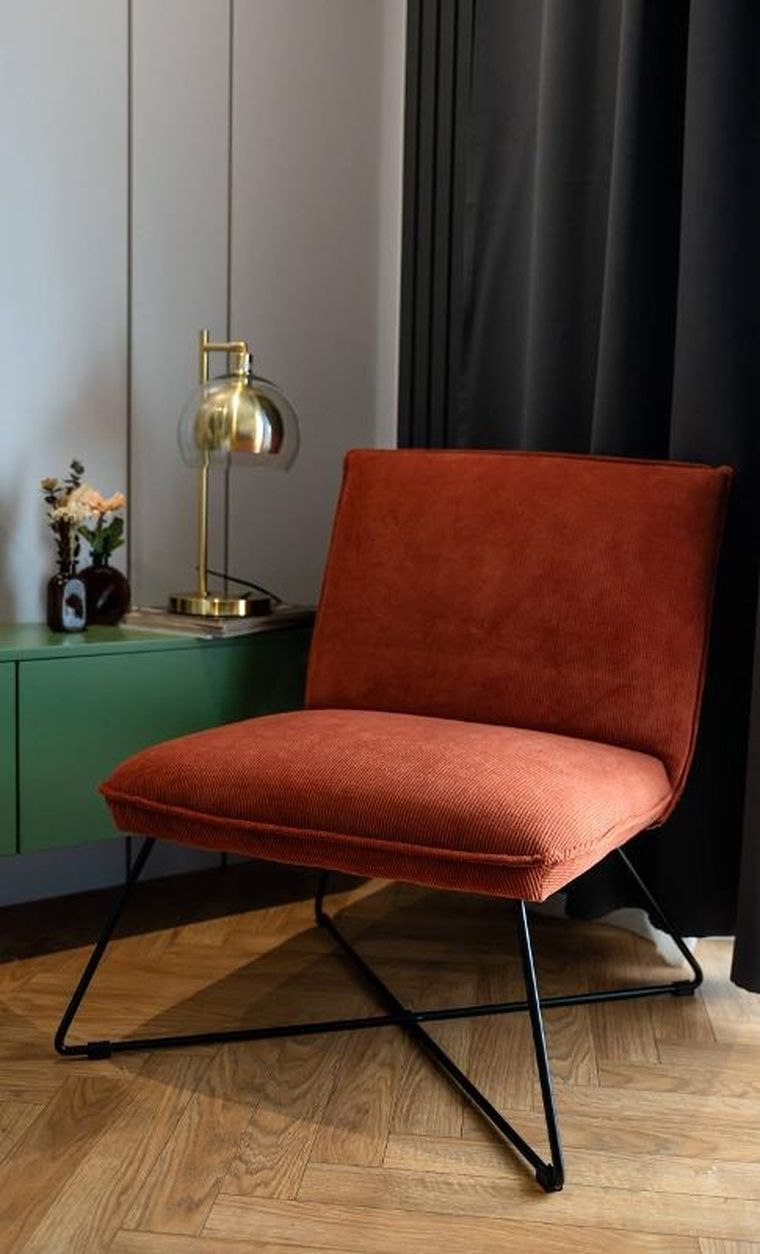 Atmosphera, lampka nocna złota glamour, metal i szkło, 48 cm