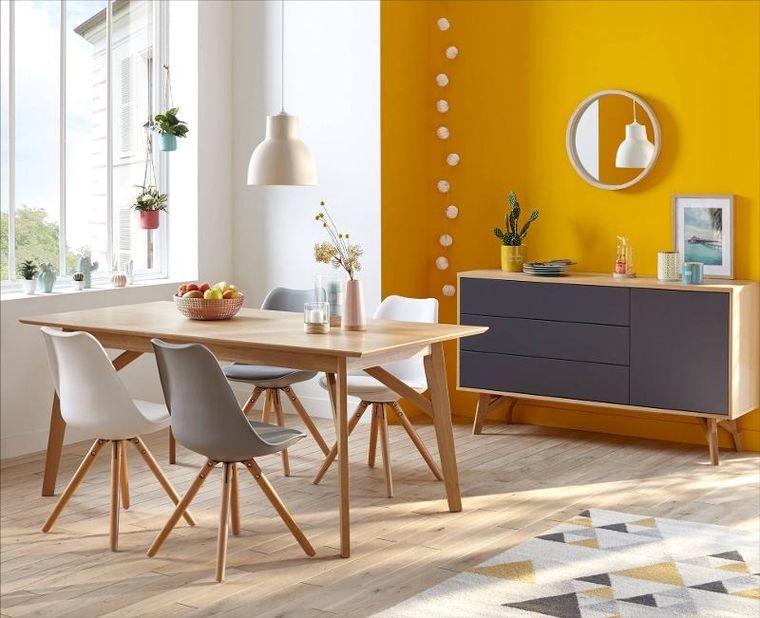 Atmosphera, lustro okrągłe drewniane, Ø 52 cm