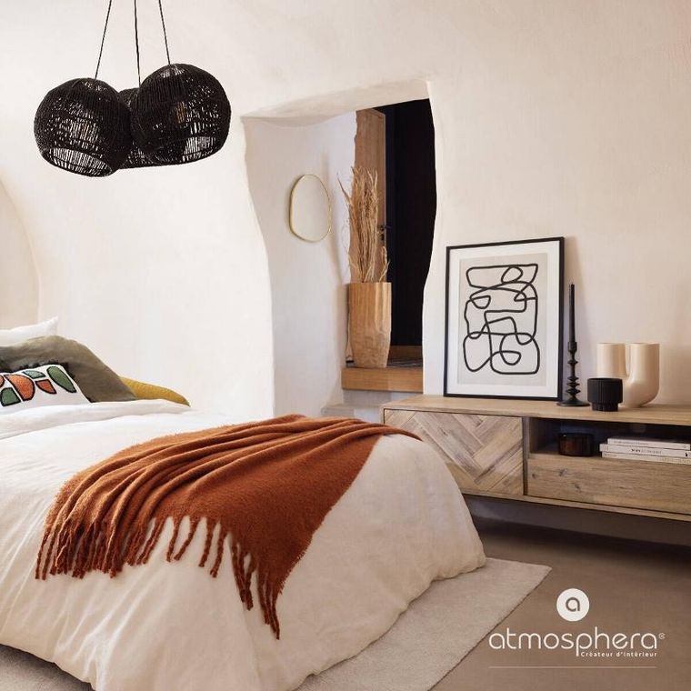 Atmosphera, lustro wiszące asymetryczne, Roman, złote, 30-40 cm