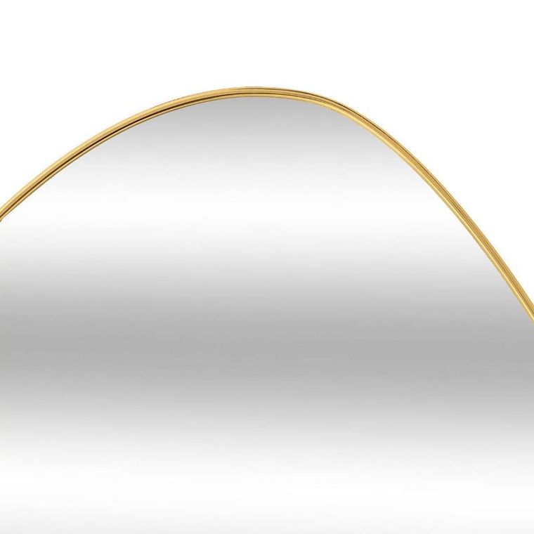 Atmosphera, lustro wiszące asymetryczne, Roman, złote, 60 x40 cm