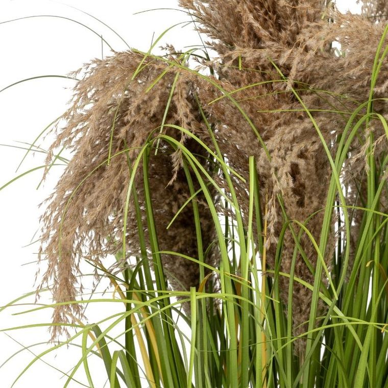 Atmosphera, Maxime, sztuczna trawa w doniczce z plecionki, 80 cm