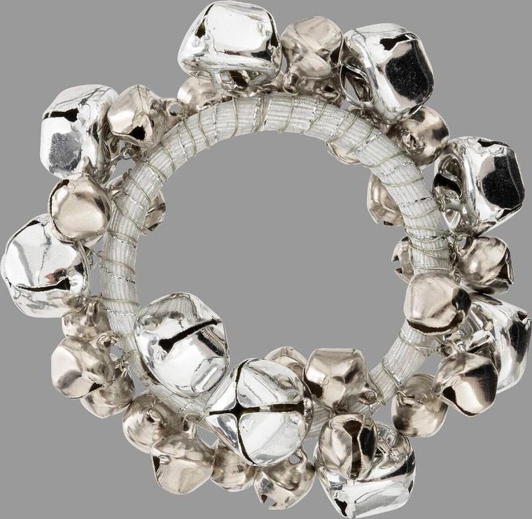 Atmosphera, obrączka na serwetki, z dzwoneczkami, 2 szt.