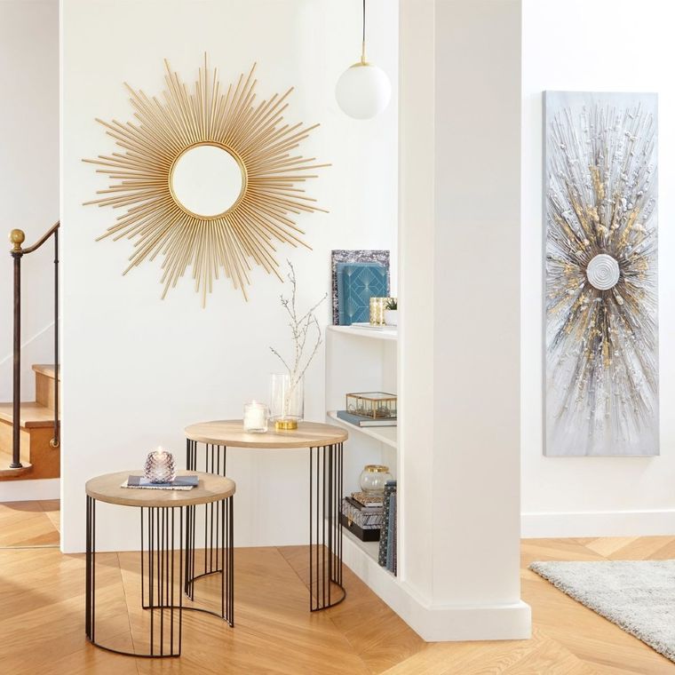 Atmosphera, okrągła lampa wisząca, Dris, biała kula, Ø 20 cm