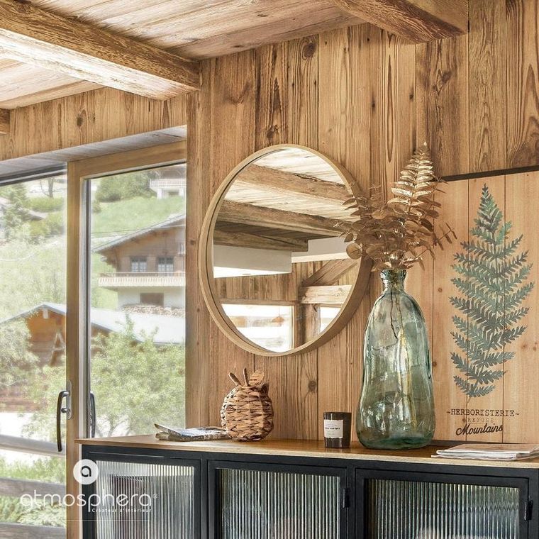 Atmosphera, okrągłe lustro Wild, Ø 68 cm