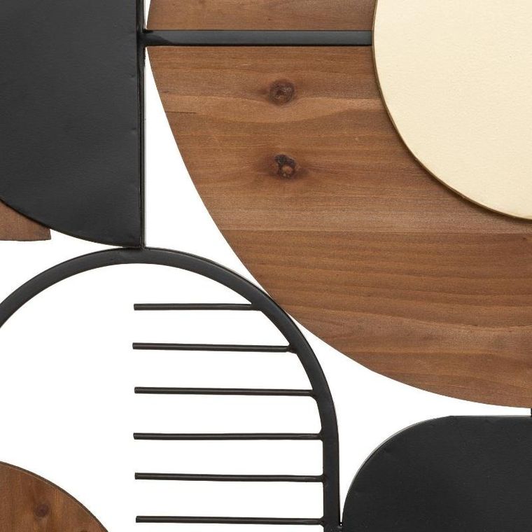 Atmosphera, ozdoba na ścianę, metalowa, Aenor, geometryczna, 70-70 cm