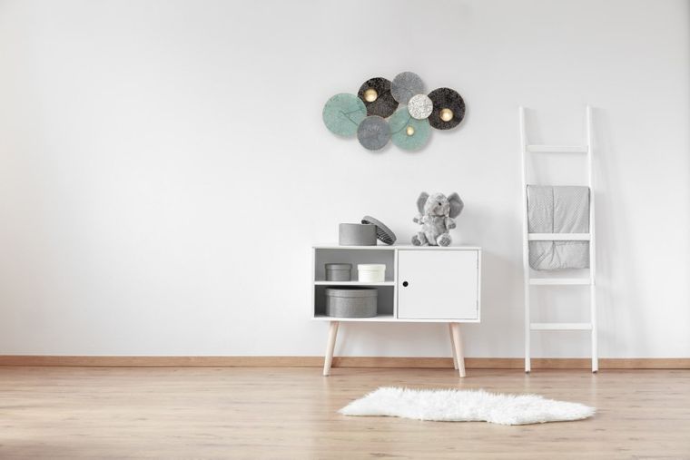 Atmosphera, ozdoba ściennaz liści lilii wodnej, Deco, 90-50 cm