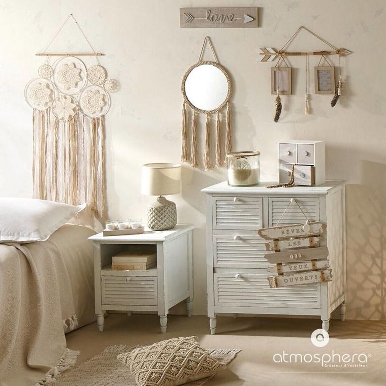 Atmosphera, ozdobna poduszka, Ete, makrama, 40-40 cm