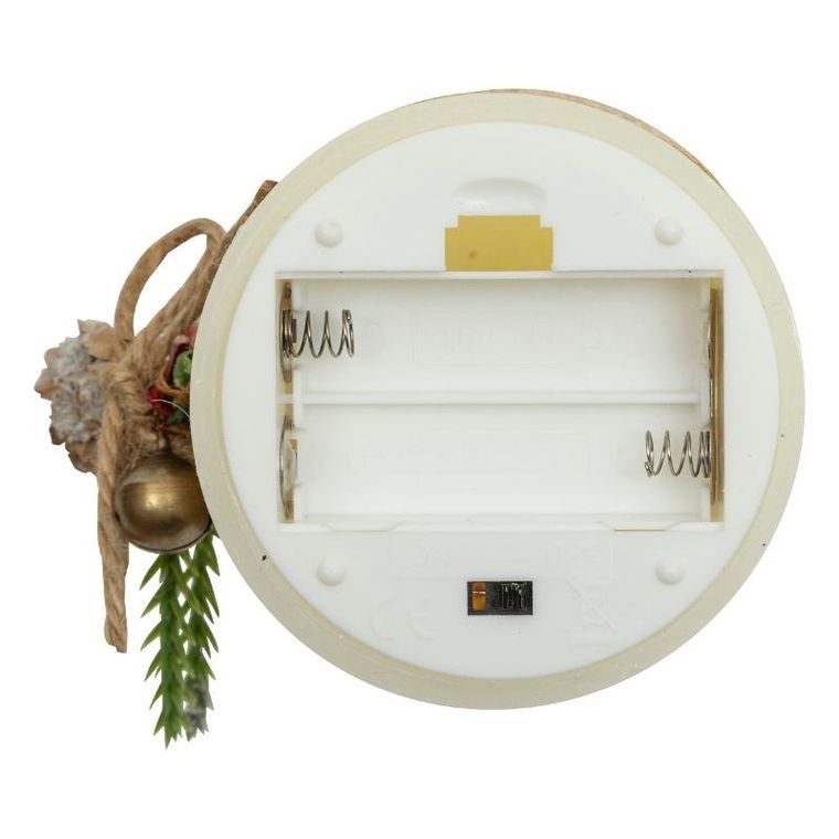 Atmosphera, ozdobna świeca parafinowa LED, 10 cm